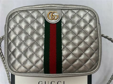 silver gucci crossbody bag|authentic gucci crossbody bag unisex.